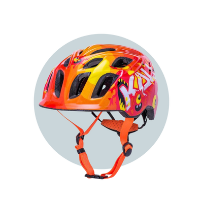 CHAKRA CHILD HELMET MONSTERS ORANGE S (48-54CM)