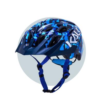 CHAKRA YOUTH HELMET PIXEL BOYS BLUE (52-57CM)