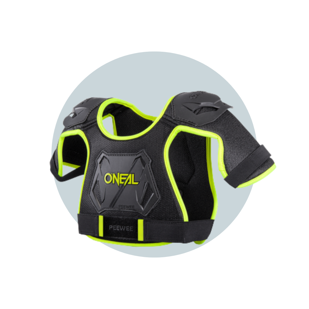 CHEST PROTECTOR ONEAL KIDS PEEWEE BLACK / HI-VIZ - EOzzie Electric Vehicles