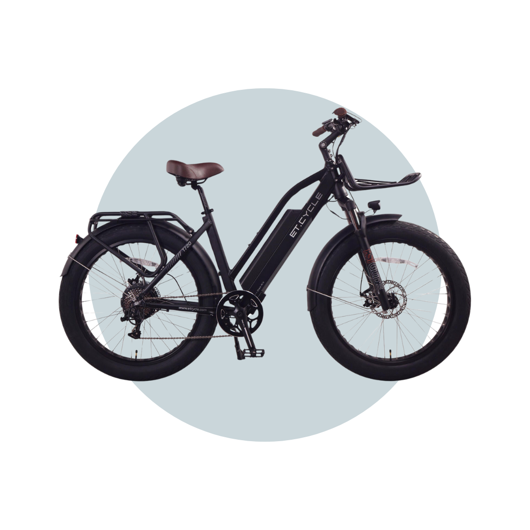 ET Cycle T720 Step-Thru Fat E-Bike 250W-750W 15Ah Battery 6 Months Free Service