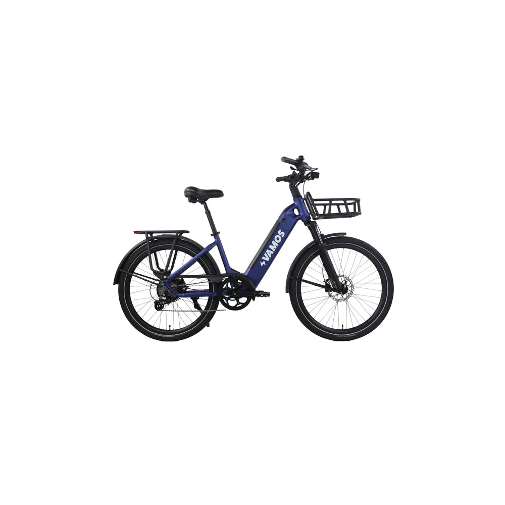 Vamos Electric Bike Model El Rapido Legal Street Bafang Motor Shimano Components 6 Months Free Service