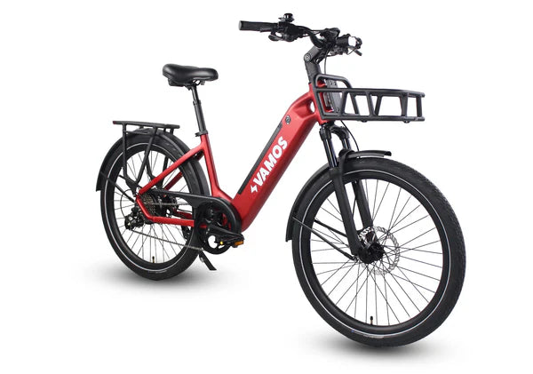 Vamos Electric Bike Model El Rapido Legal Street Bafang Motor Shimano Components 6 Months Free Service