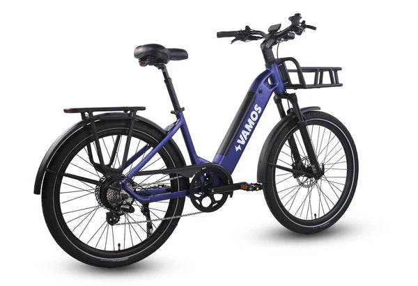 Vamos Electric Bike Model El Rapido Legal Street Bafang Motor Shimano Components 6 Months Free Service