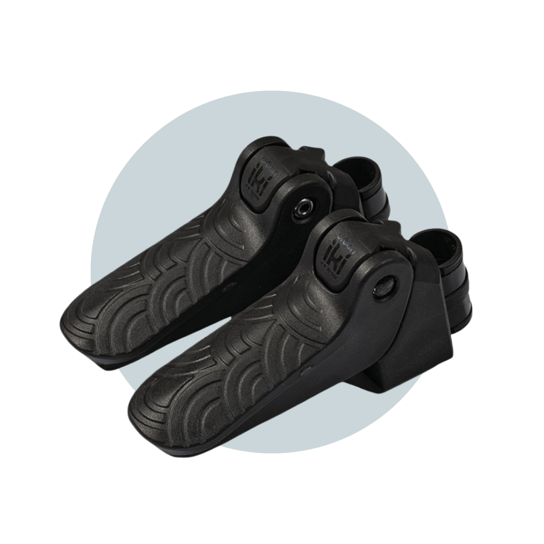 Electric Bike Junior Seat Foot Rests - Bincho Black