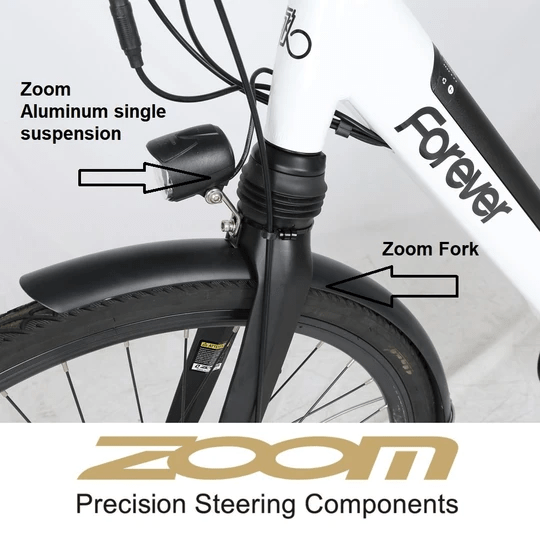 Electric Bike Veloz Forever Unisex step through 350 Watts  29"/700 Full  city equipment Six months free service - EOzzie Electric Vehicles