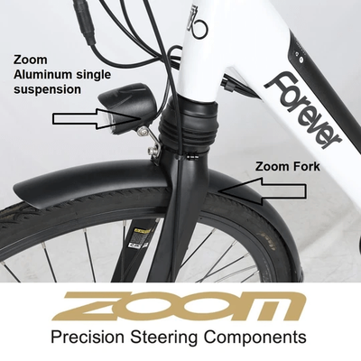 Electric Bike Veloz Forever Unisex step through 350 Watts  29"/700 Full  city equipment Six months free service - EOzzie Electric Vehicles
