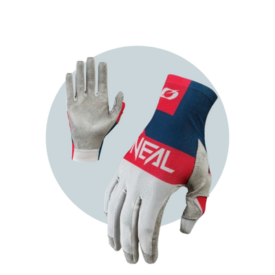 Gloves O'NEAL 2021 MENS AIRWEAR  GREY BLUERED