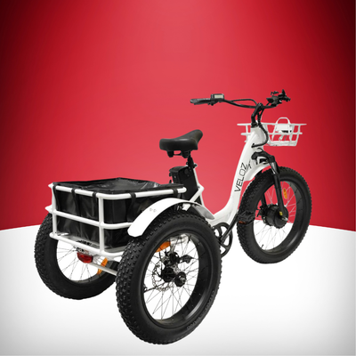 Veloz Grand-Prix Electric Trike Bike 500-750W Motor 120 Km Autonomy 20Ah Samsung Battery 150+ Kilos weight load 6 Months Free Service