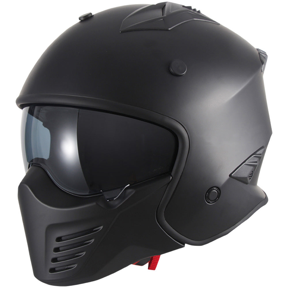 Helmet Full Face Removable Chin RXT Warrior 2 Matte Black Helmet