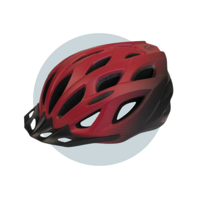 Helmet Azur L61 - Satin Red/Black Fade