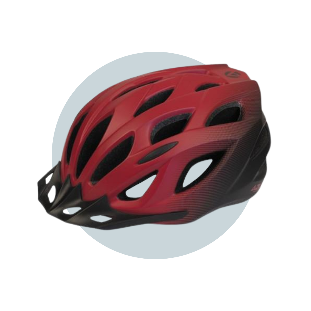 Helmet Azur L61 - Satin Red/Black Fade