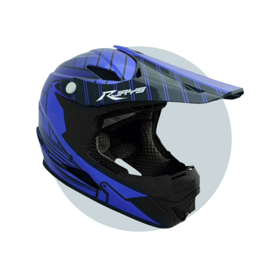 Helmet RJays Mach 6 Blue Black XL