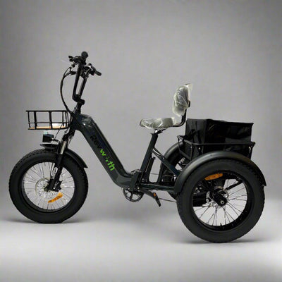Veloz Revwith Electric Trike Bike Model 2026 with reverse 120 Km Autonomy Samsung Battery 150+ Kilos weight load 6 Months Free Service