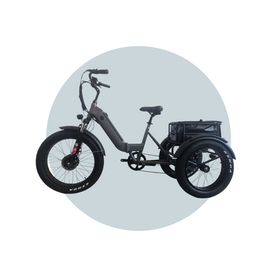 Kristall  EX400 Electric Trike Bicycle 34.5Ah Dual Battery 500W Heavy Duty 6 Months Free Service