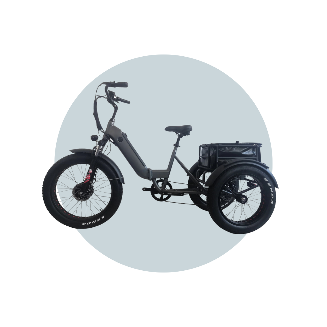 Kristall  EX400 Electric Trike Bicycle 34.5Ah Dual Battery 500W Heavy Duty 6 Months Free Service