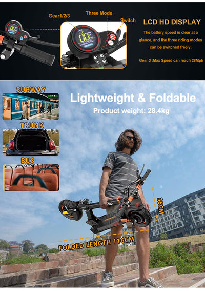 MX-14 eScooter 1200W Torque All Terrain 6 Months Free Service