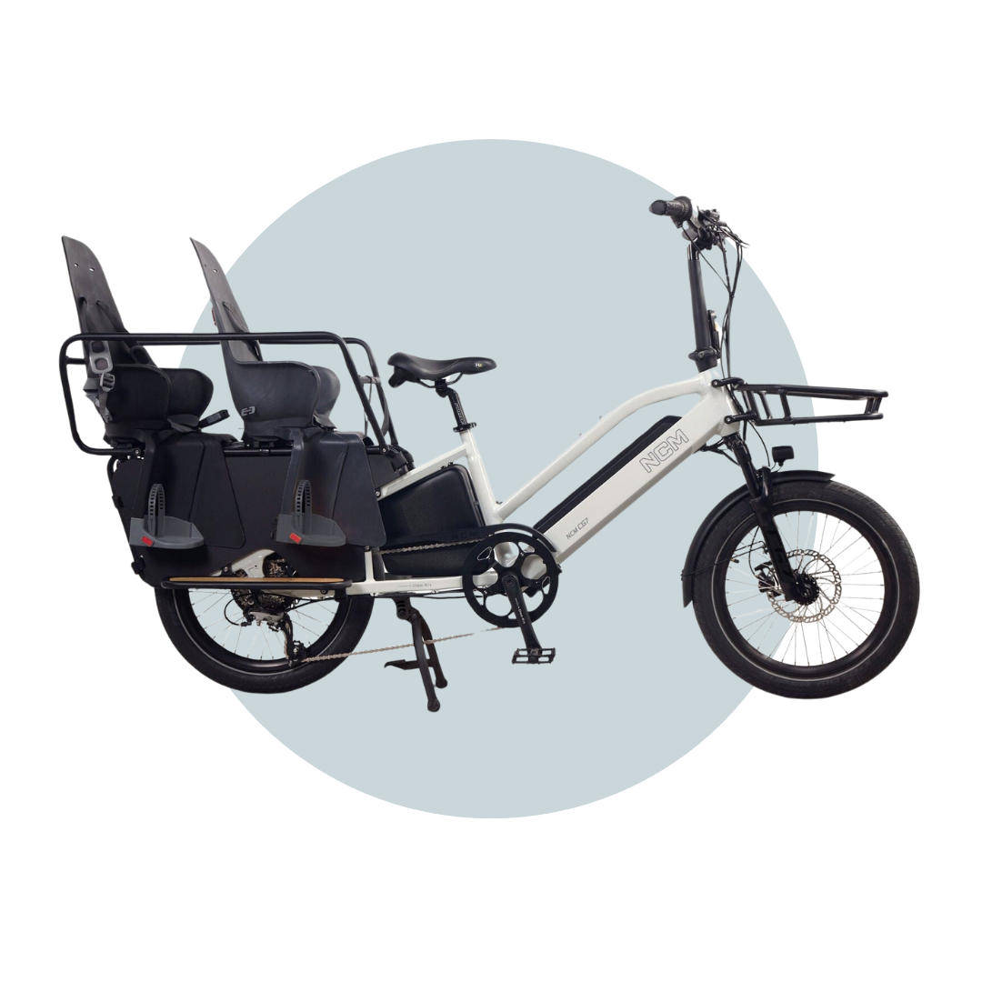 NCM CG7 Step Thru Cargo E-Bike, 250W-500W Tag Technology 6 Months Free Service