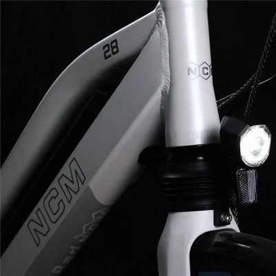 NCM Milano Max N8R Trekking E-Bike, City-Bike, 250W Motor, 36V 16Ah 576Wh Battery [White 28"]