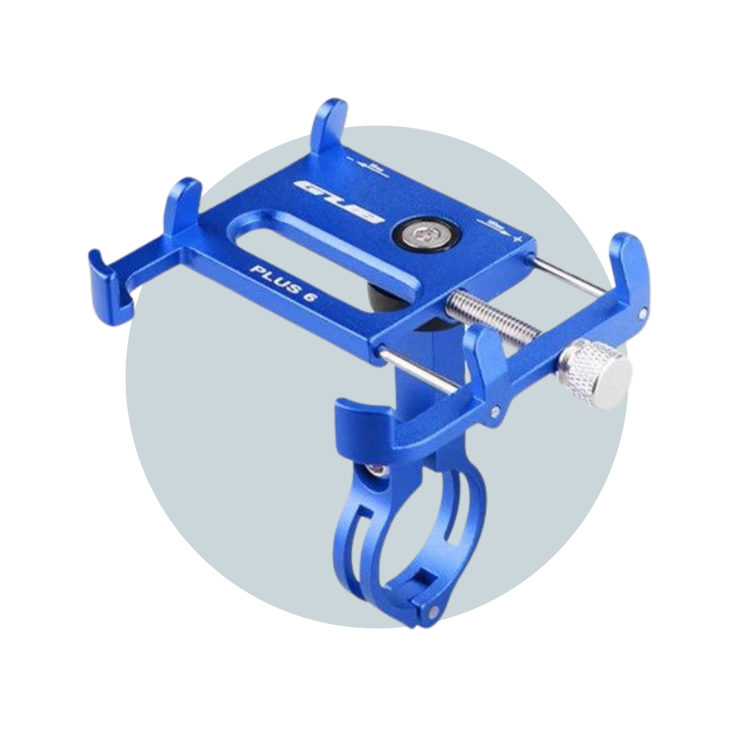 Phone Holder 360 Degree Stem Clip Stand Fits For 3.5 - 6.2inch Mobile Phone