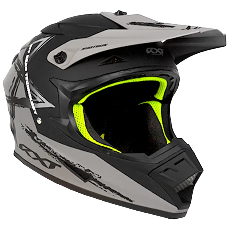 Warrior II Off Road Full Face Helmet Electric Scooters and eBikes GREY