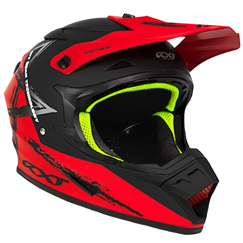 Warrior II Off Road Full Face Helmet Electric Scooters and eBikes RED