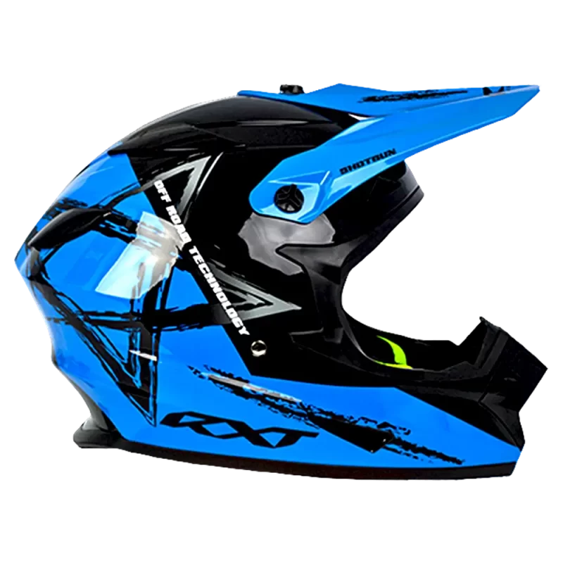 Warrior II Off Road Full Face Helmet Electric Scooters and eBikes BLUE