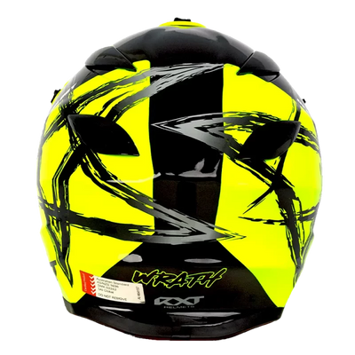 Warrior II Off Road Full Face Helmet Electric Scooters and eBikes YELLOW