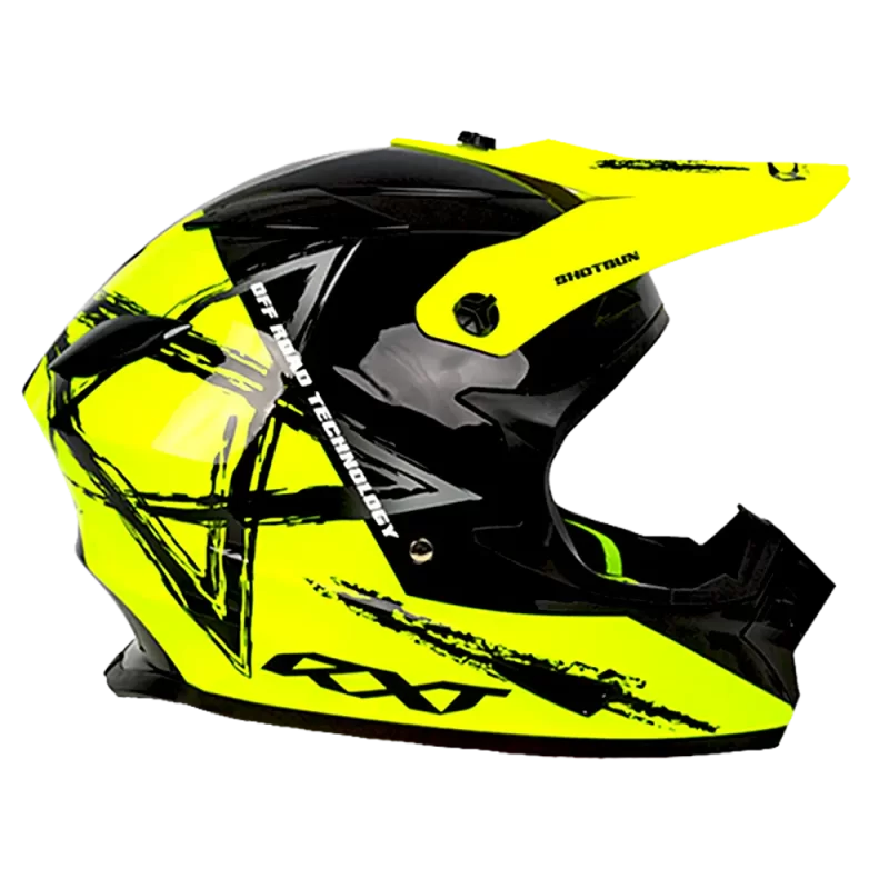 Warrior II Off Road Full Face Helmet Electric Scooters and eBikes YELLOW