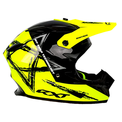 Warrior II Off Road Full Face Helmet Electric Scooters and eBikes YELLOW
