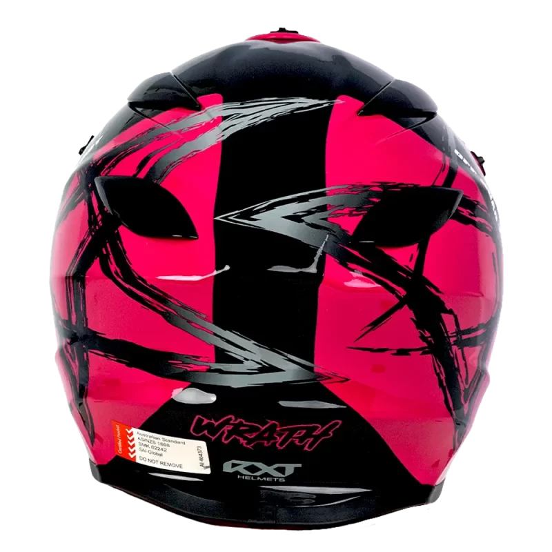 Warrior II Off Road Full Face Helmet Electric Scooters and eBikes BLACK PINK