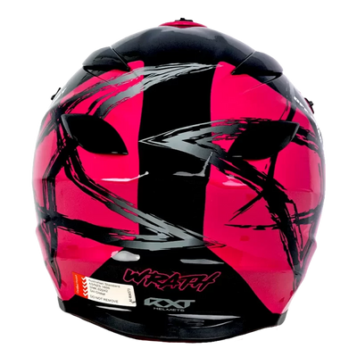 Warrior II Off Road Full Face Helmet Electric Scooters and eBikes BLACK PINK