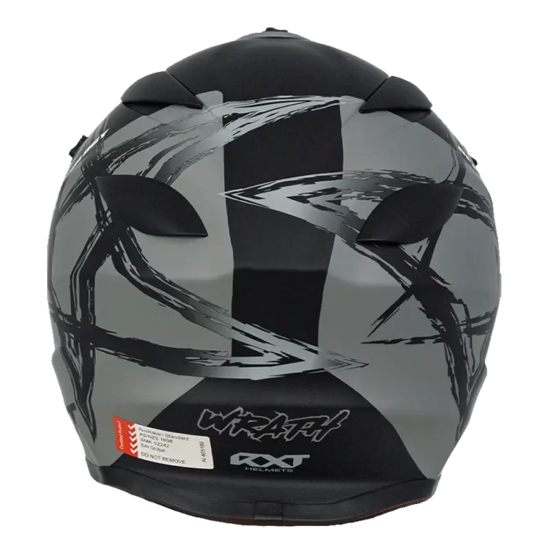 Warrior II Off Road Full Face Helmet Electric Scooters and eBikes GREY