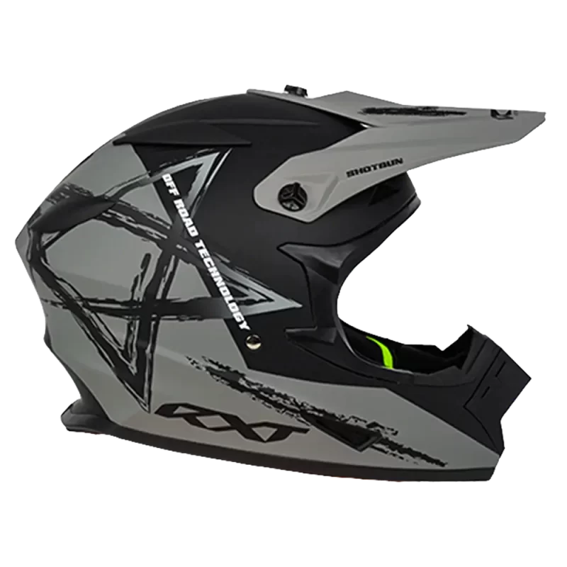 Warrior II Off Road Full Face Helmet Electric Scooters and eBikes GREY