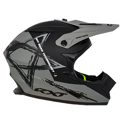 Warrior II Off Road Full Face Helmet Electric Scooters and eBikes GREY