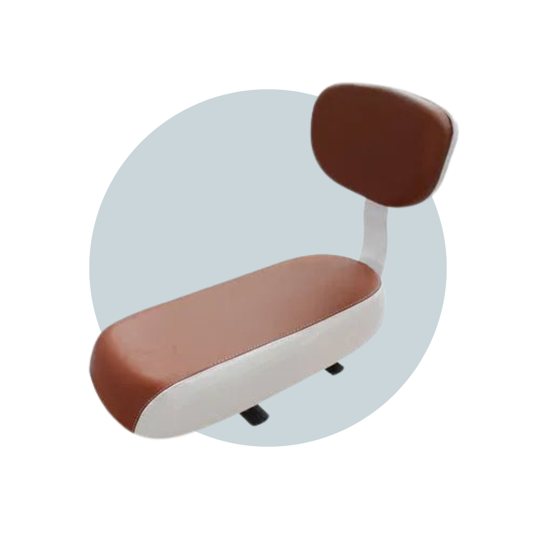 Rear Seat Saddle Bicycle Child Seat With Back Rest With Handle Armrest Footrest Pedal