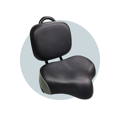 Seat with Backrest for Scooter Bike or Tricycle
