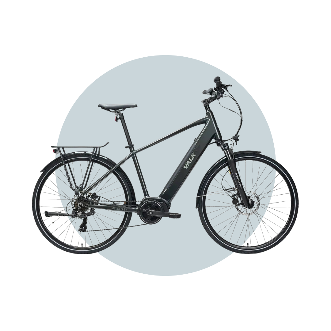 VALK Metro TR 5 + Electric Hybrid Bike Mid-Drive 6 Month Free Service