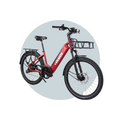 Vamos Electric Bike Model El Rapido Legal Street Bafang Motor Shimano Components 6 Months Free Service