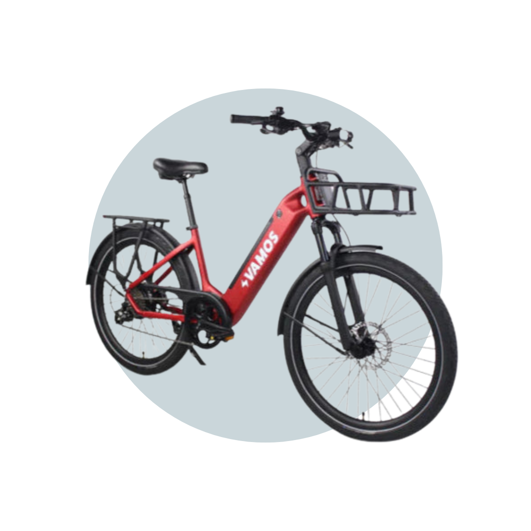Vamos Electric Bike Model El Rapido Legal Street Bafang Motor Shimano Components 6 Months Free Service