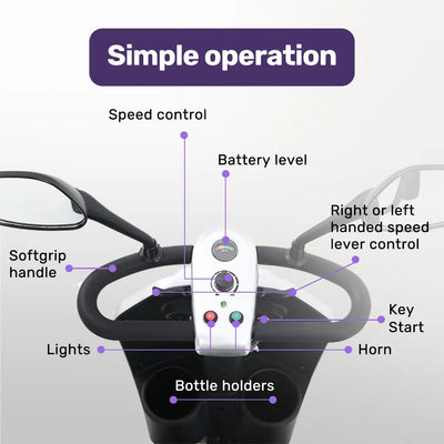 Veloz Koala Kart Electric Mobility Scooter Foldable and Compact For Elderly