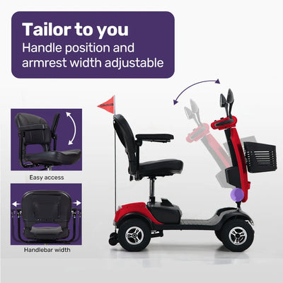 Veloz Koala Kart Electric Mobility Scooter Foldable and Compact For Elderly