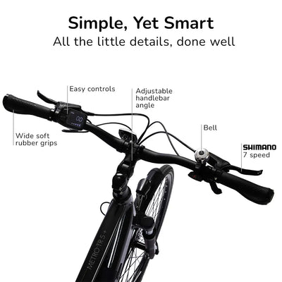 VALK Metro TR 5 + Electric Hybrid Bike Mid-Drive 6 Month Free Service