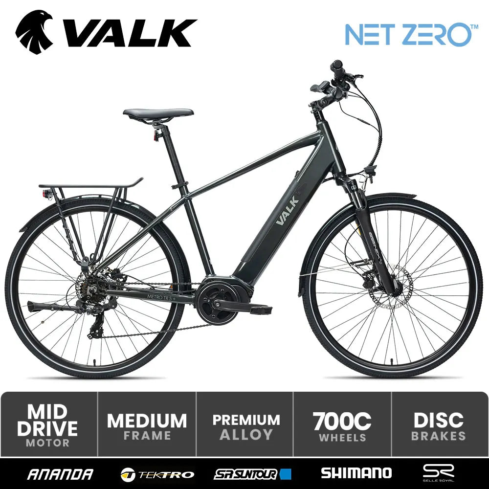 VALK Metro TR 5+ Mid-Drive Electric Hybrid Bike