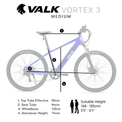 VALK Vortex 3 Electric Mountain Bike 250Watts 6 Months Free Service