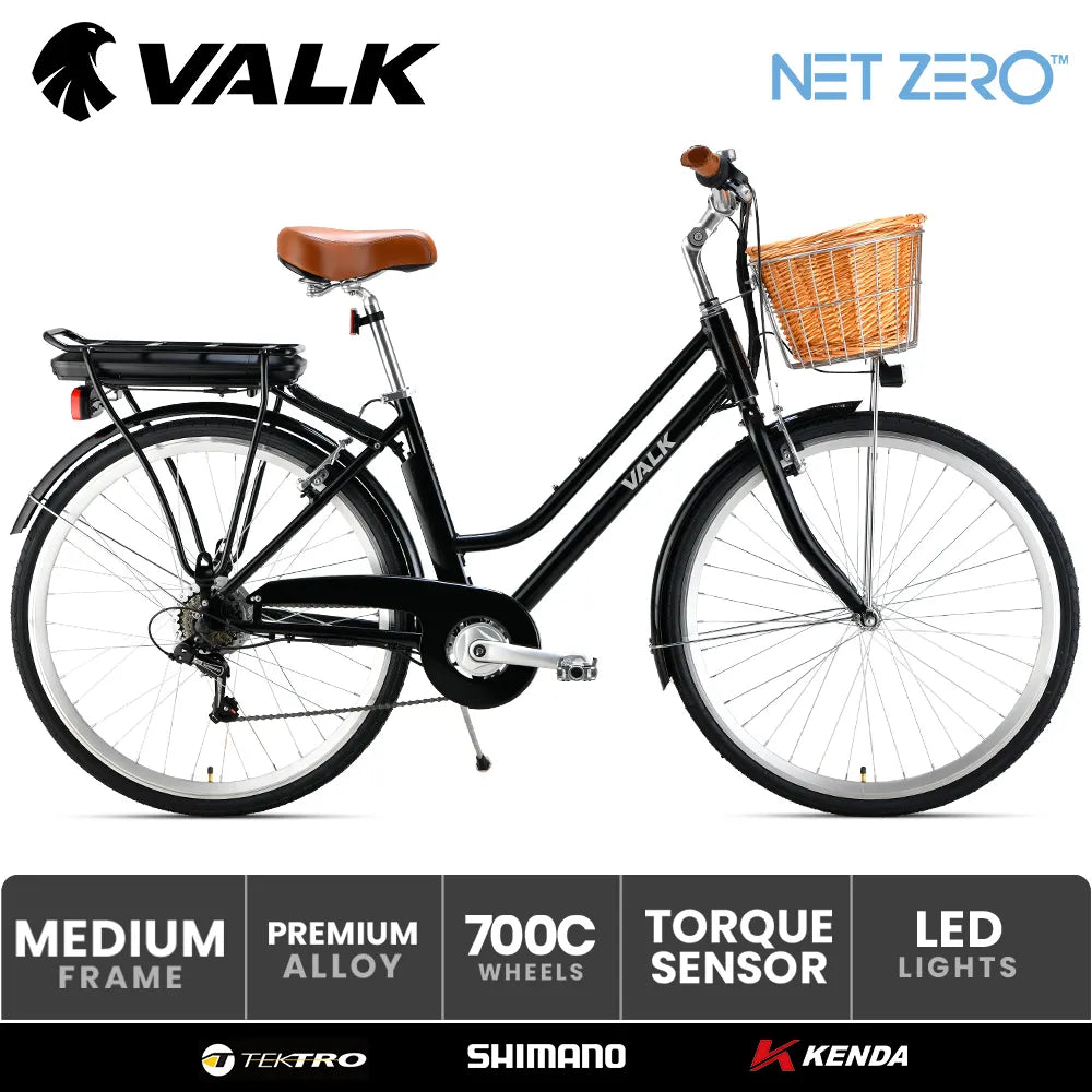 VALK Laneway 5 Vintage Electric Bike Torque Sensor equipped eBike 6 Months Free Service