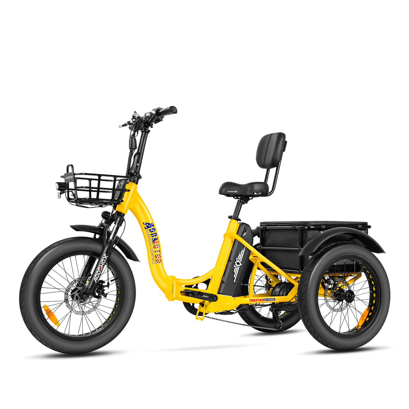 Addmotor Triketan M-330F Folding Electric Trike FREE Front Rack+Mirrors+Rear Bag 6 Months Free Service