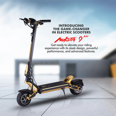 MUKUTA 9 Plus  Electric Scooter Dual Motor High-Tech  6 Months Free Service