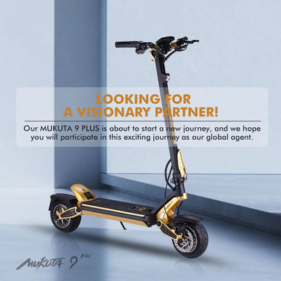 MUKUTA 9 Plus  Electric Scooter Dual Motor High-Tech  6 Months Free Service