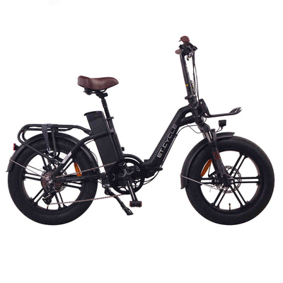 ET.Cycle F720 Folding E-Bike, 250W-750W, 48V 15Ah, 720Wh [Matt Black 20"]