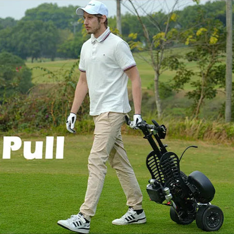 Veloz ES1388 Golf eScooter Versatile Golf Push Cart & Fastfold Trolley 3 in 1